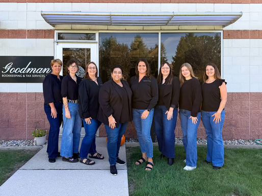 Goodman team outside of their office