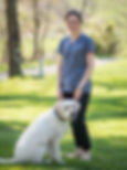 Dr Oliver and her dog