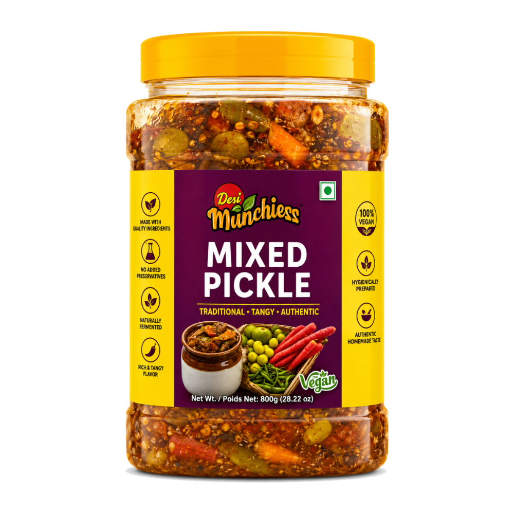 DesiMunchiess Mixed Pickle 800g
