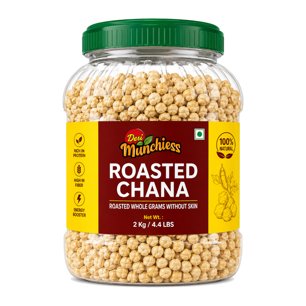DesiMunchiess Roasted Chana 2kg without skin