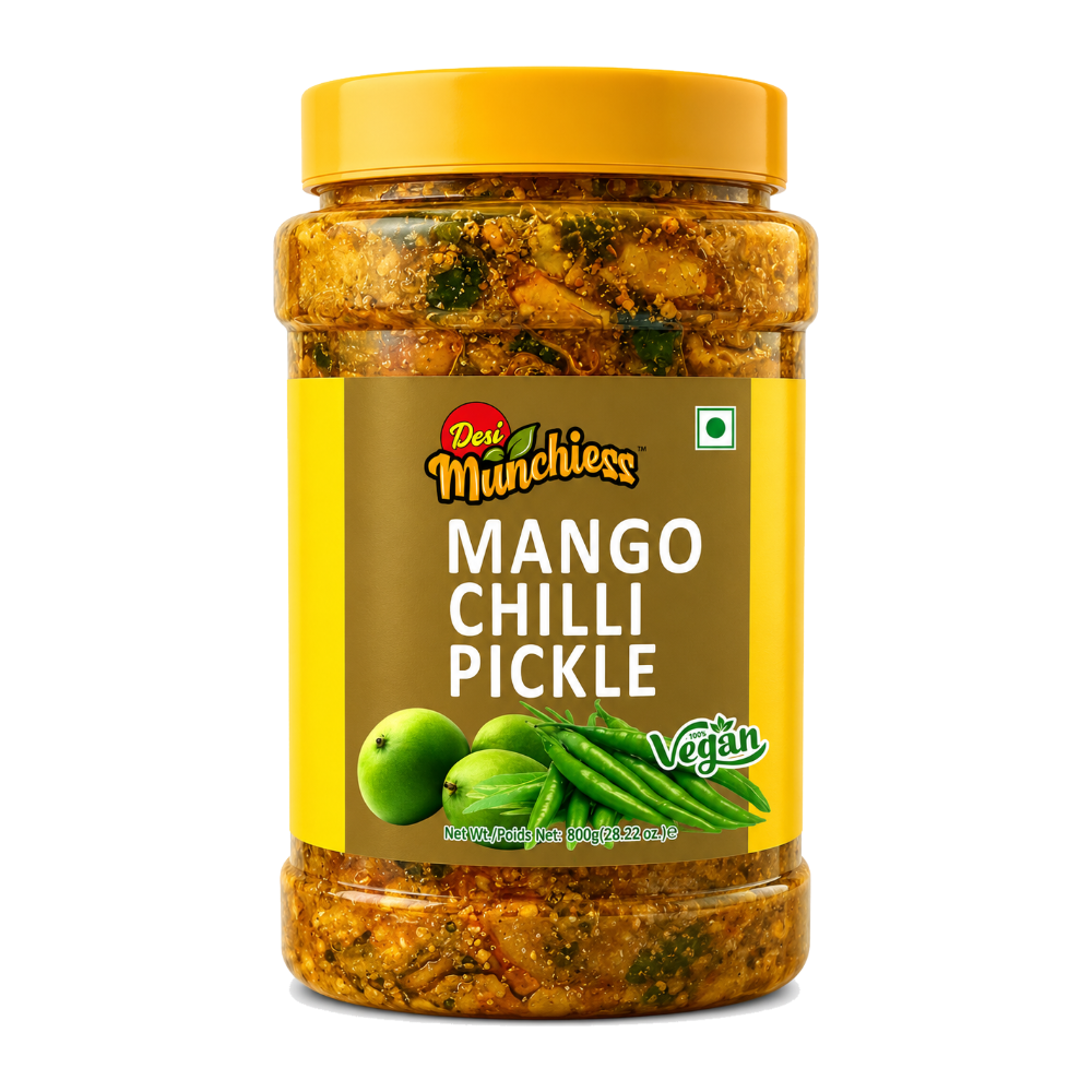 DesiMunchiess Mango Chilli Pickle 800g jar