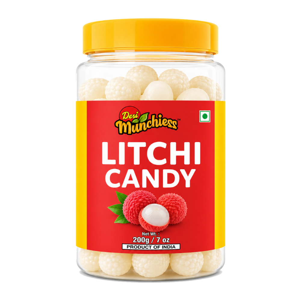 DesiMunchiess Litchi Candy 200g