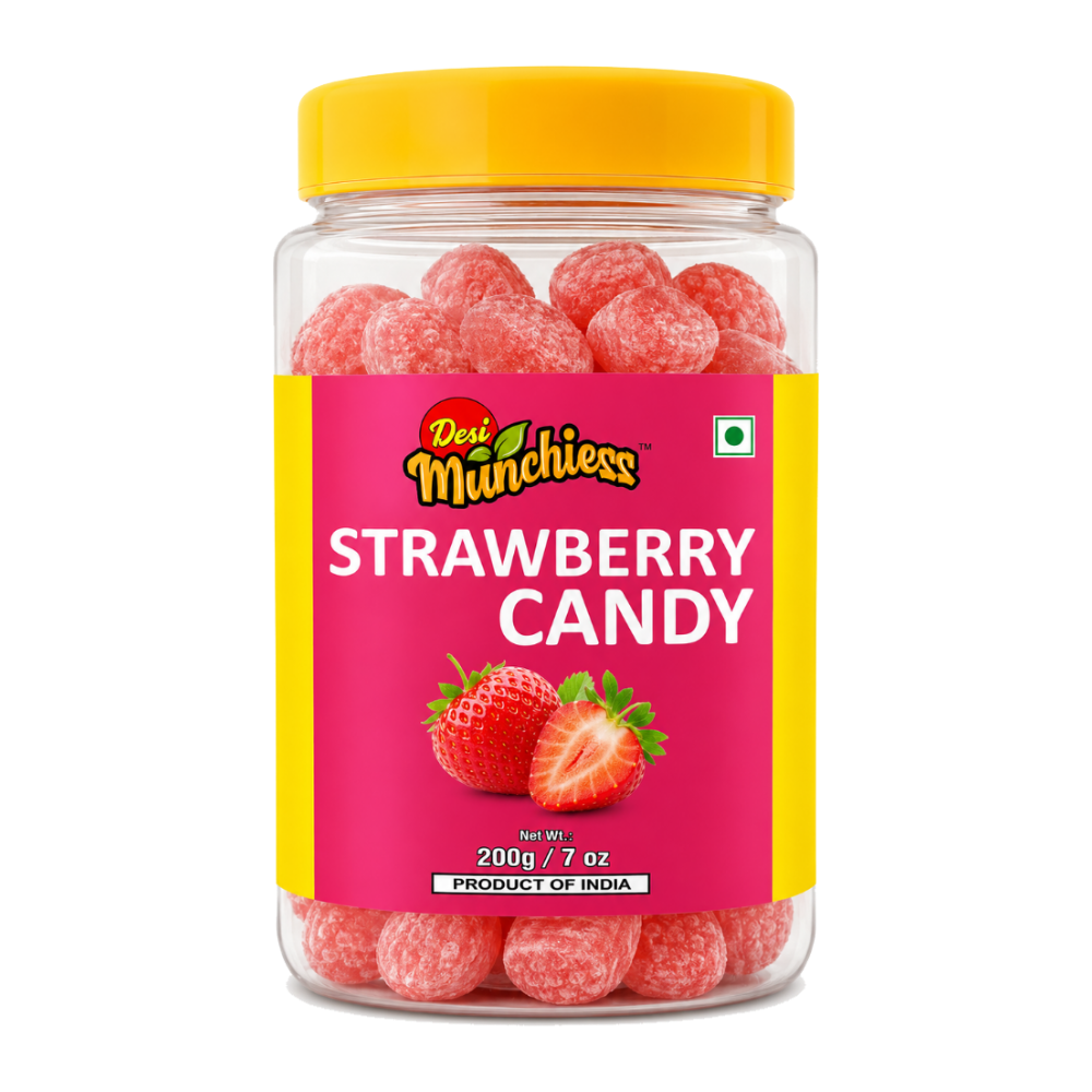 DesiMunchiess Strawberry Candy 200g