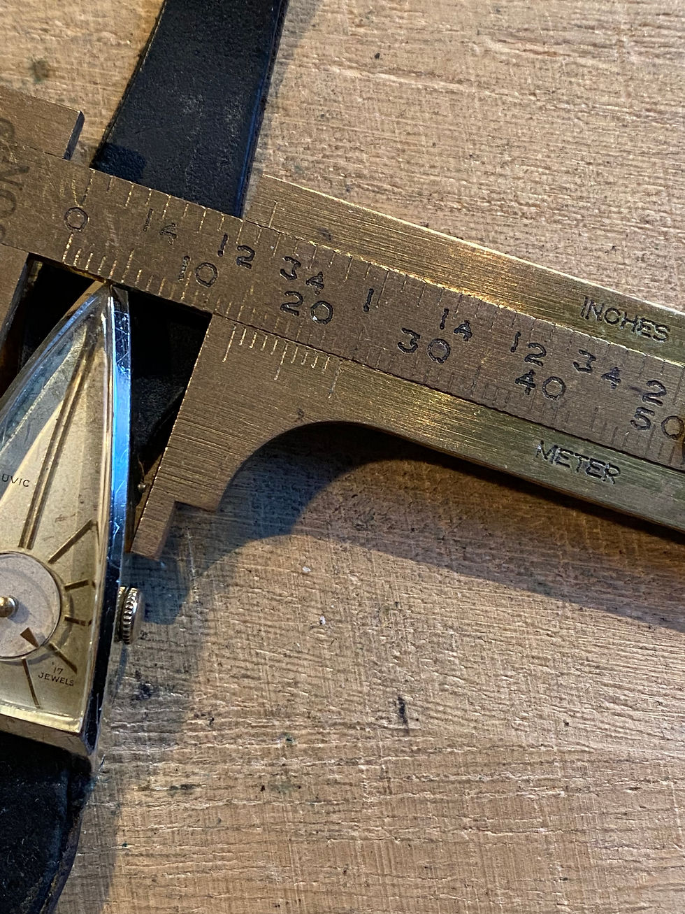 Thumbnail: 1950’s Louvic Ladies Mystery Triangle Dress Watch