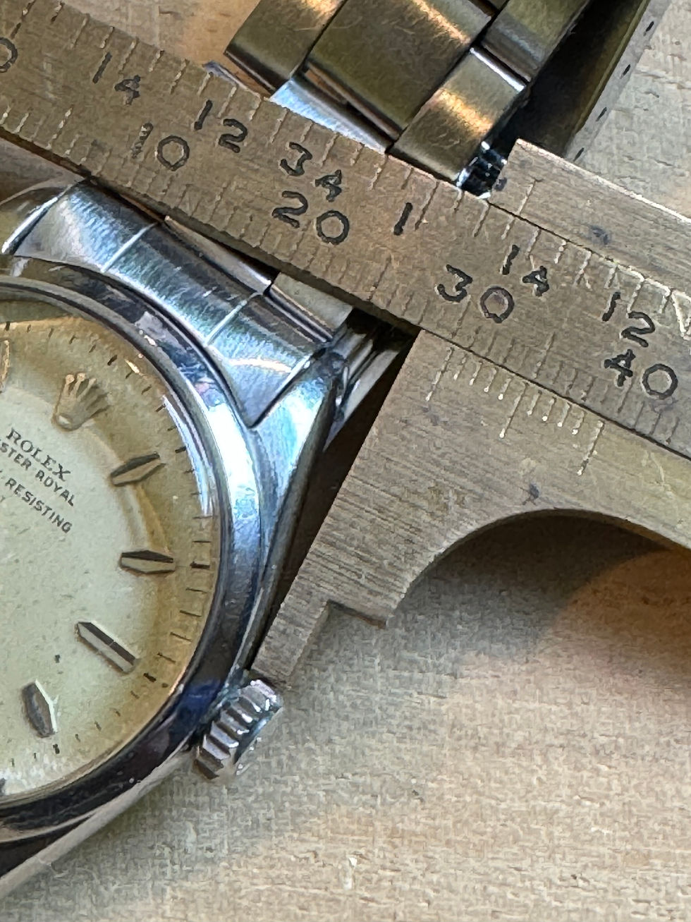 Thumbnail: c,.1956 Rolex Oyster Royal Ref 6246  Gents Watch  on Steel 7835 Bracelet