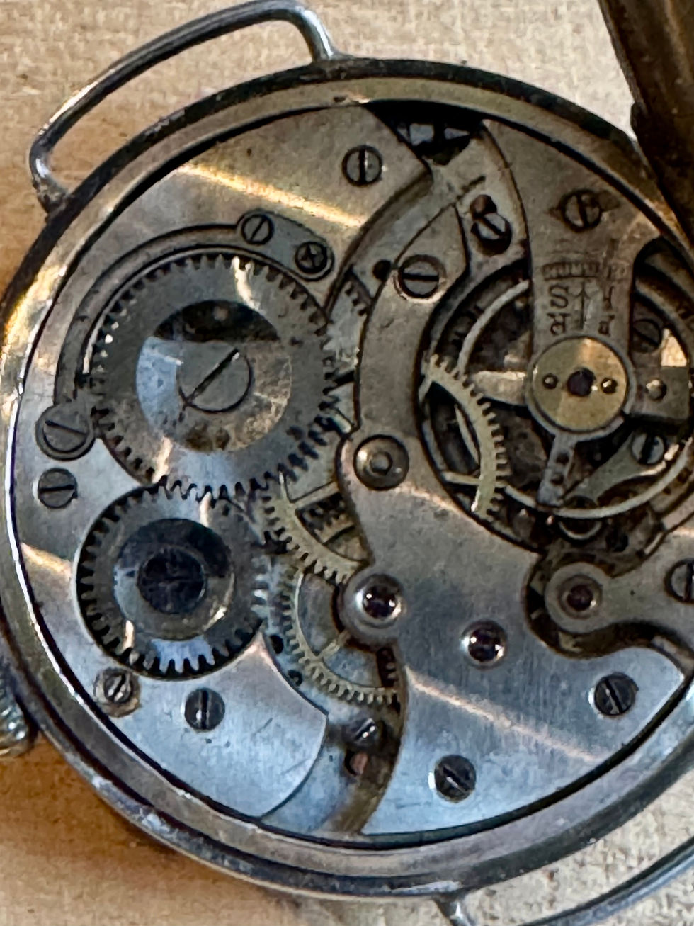 Thumbnail: 1914 Sterling Silver Gents  Trench Watch