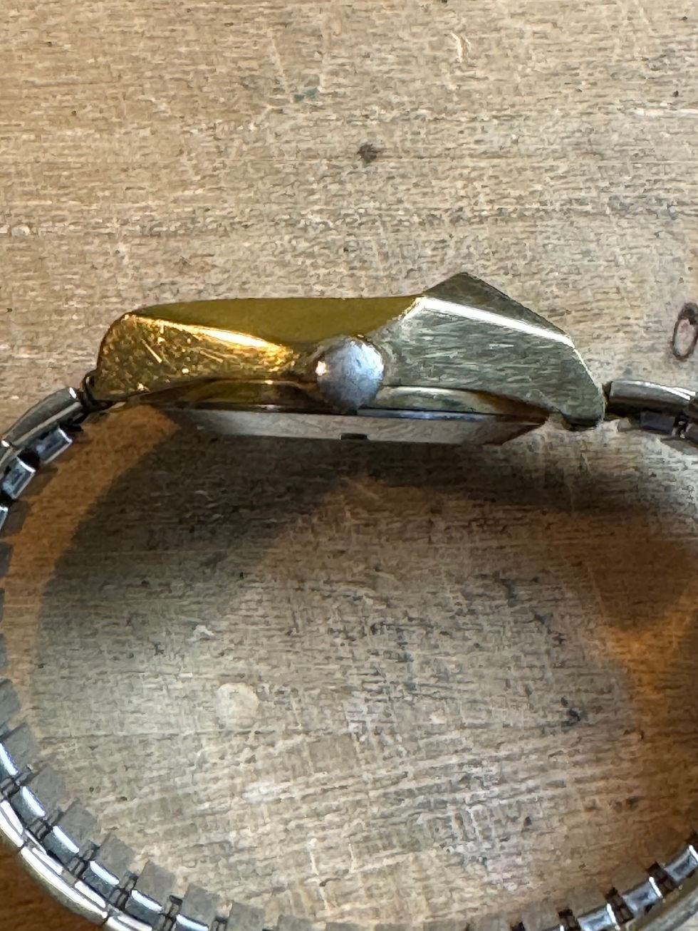 Thumbnail: 1970’s Longines Wittnauer  ‘Coffin Style’ Gents Jump Hour Bracelet Watch