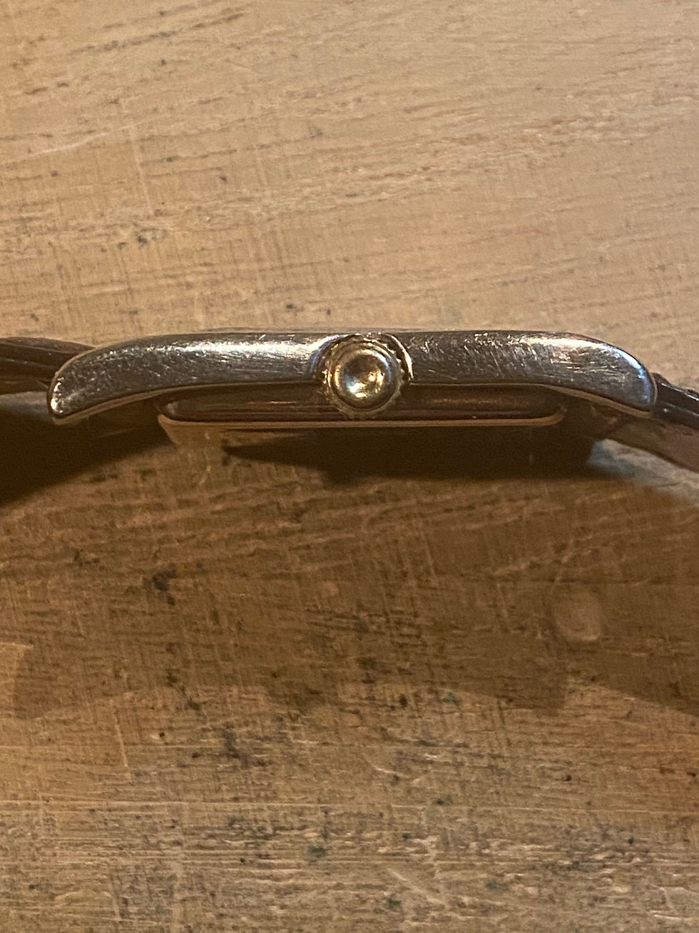 Thumbnail: c.1929 Gruen 9ct Yellow & Red Gold Gents Dress Watch