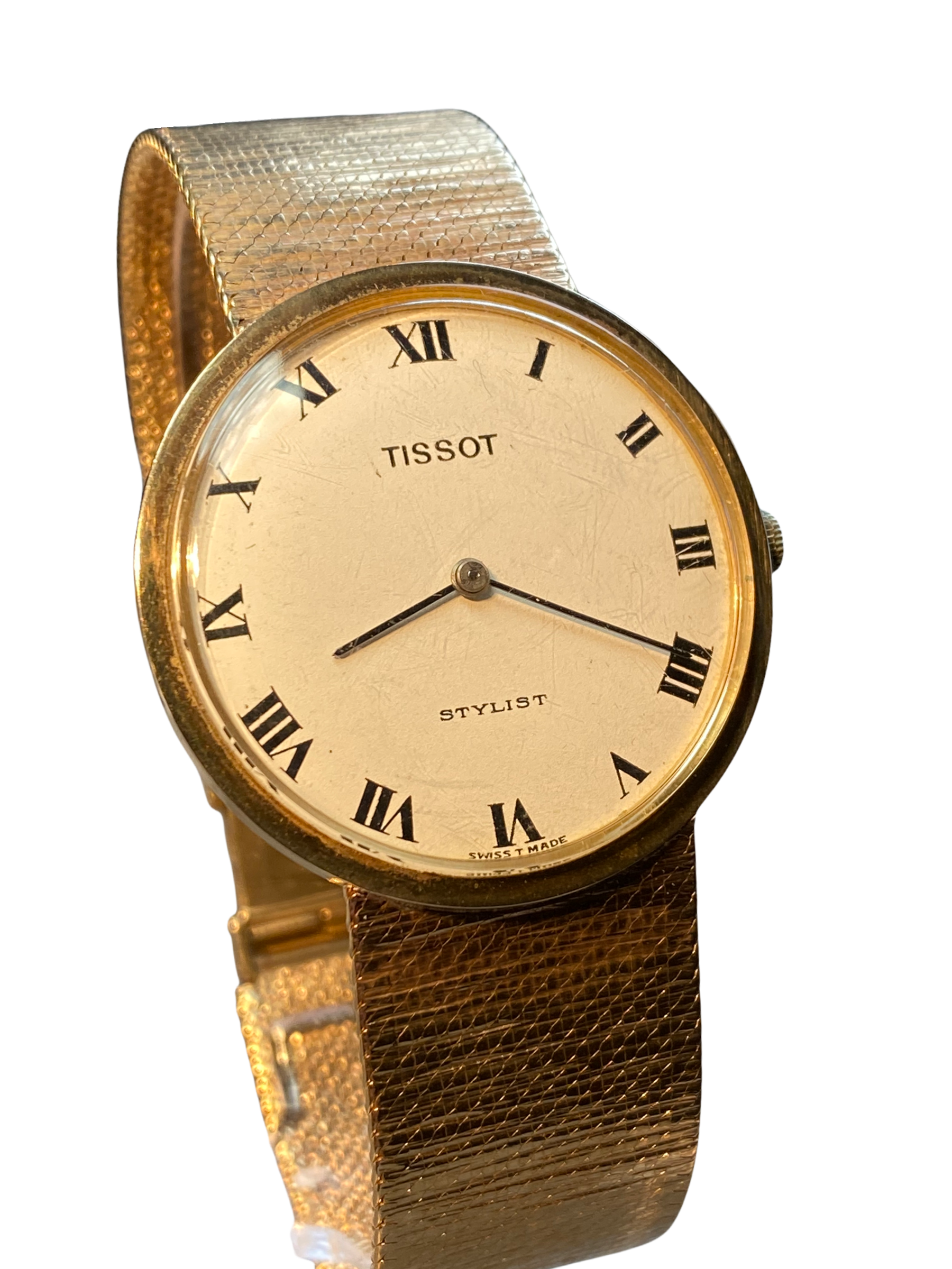 1970’s Tissot Stylist 9ct Yellow Gold Gents Bracelet Watch