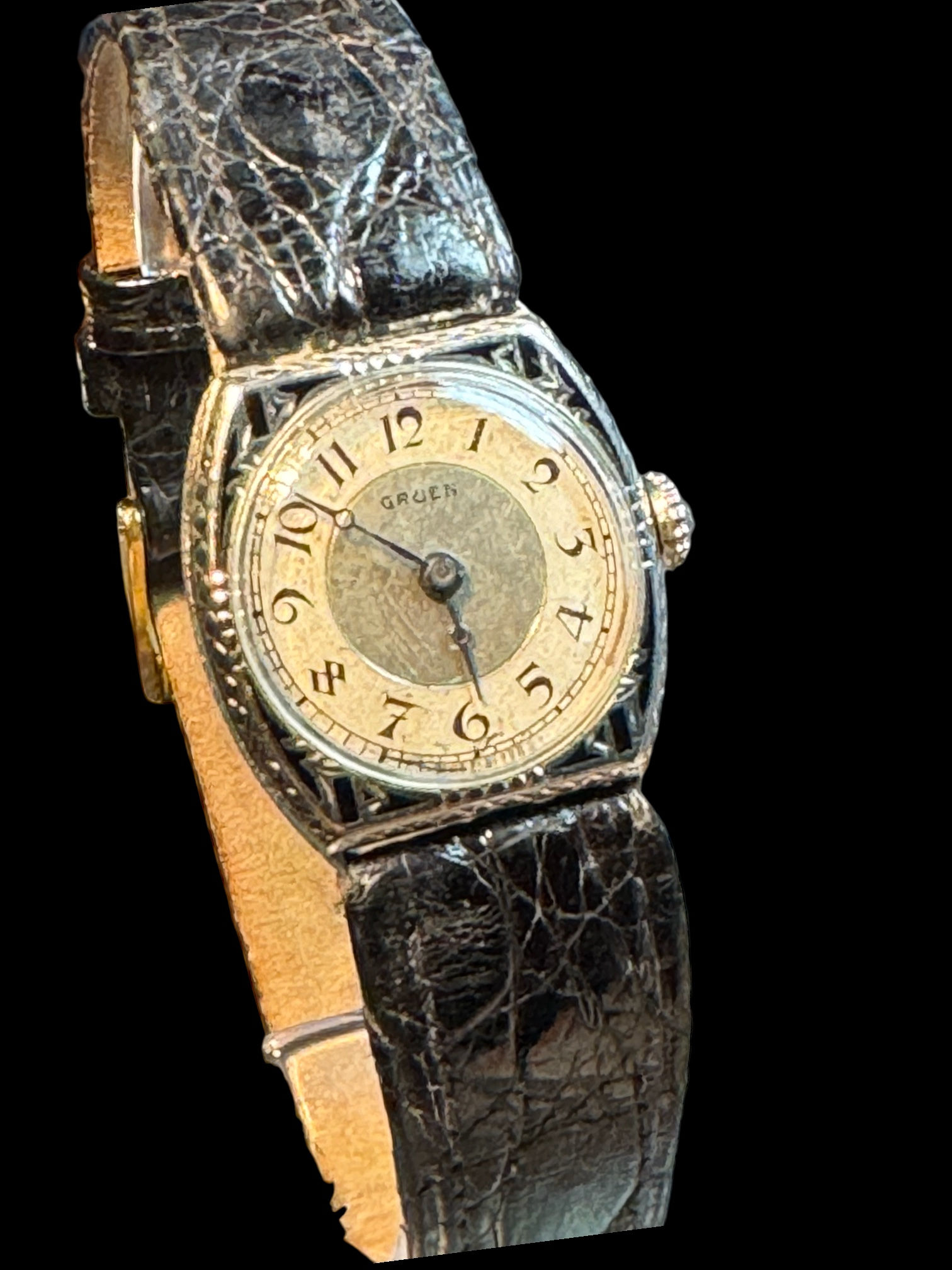 1930’s Gruen Guild Art Deco Mid Size Dress Watch