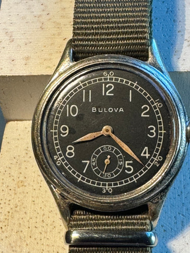 WW2 Bulova Ord Dept USA Official Military Issue Gents Watch