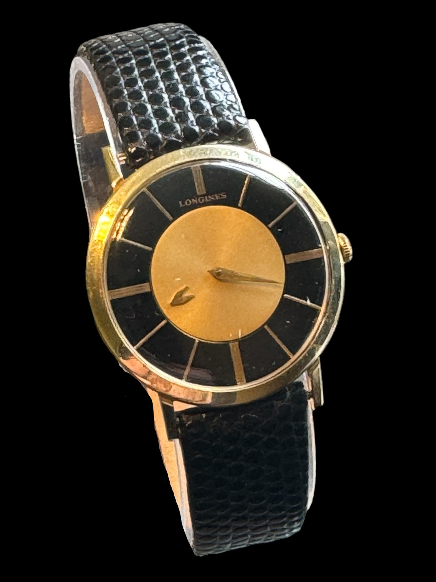 c.1958 Longines 14ct Yellow Gold Gents Mystery Watch