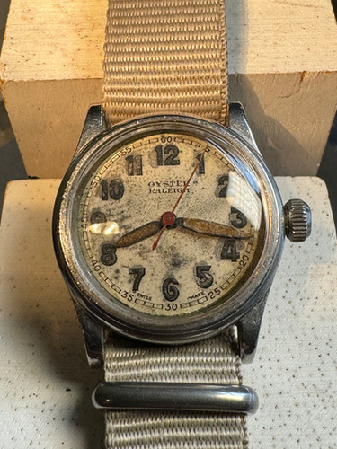 WW2 Rolex Oyster Raleigh Gents Military Watch | vintagewatchroom