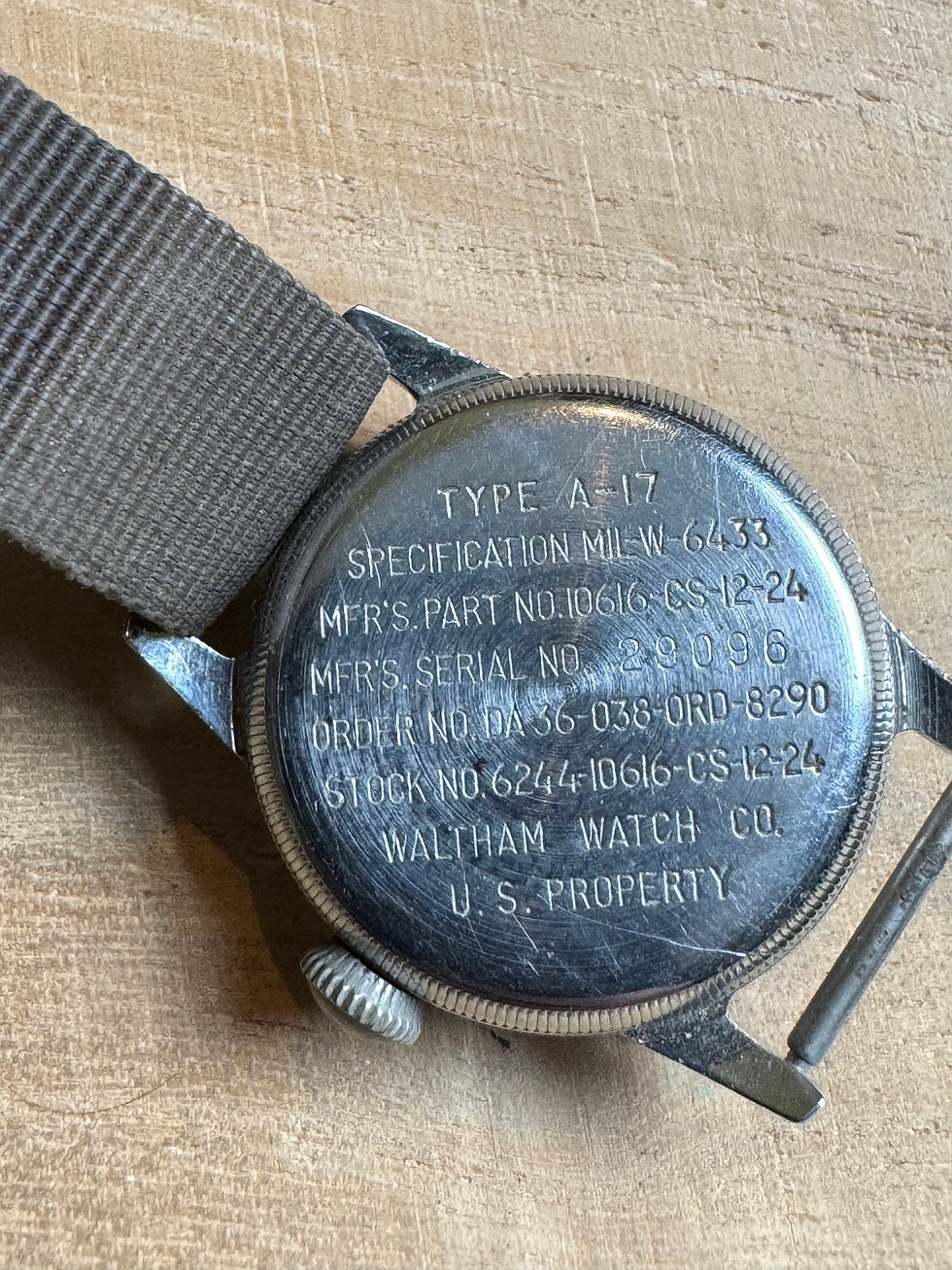 Thumbnail: Waltham A17 Gents Military Issued Watch