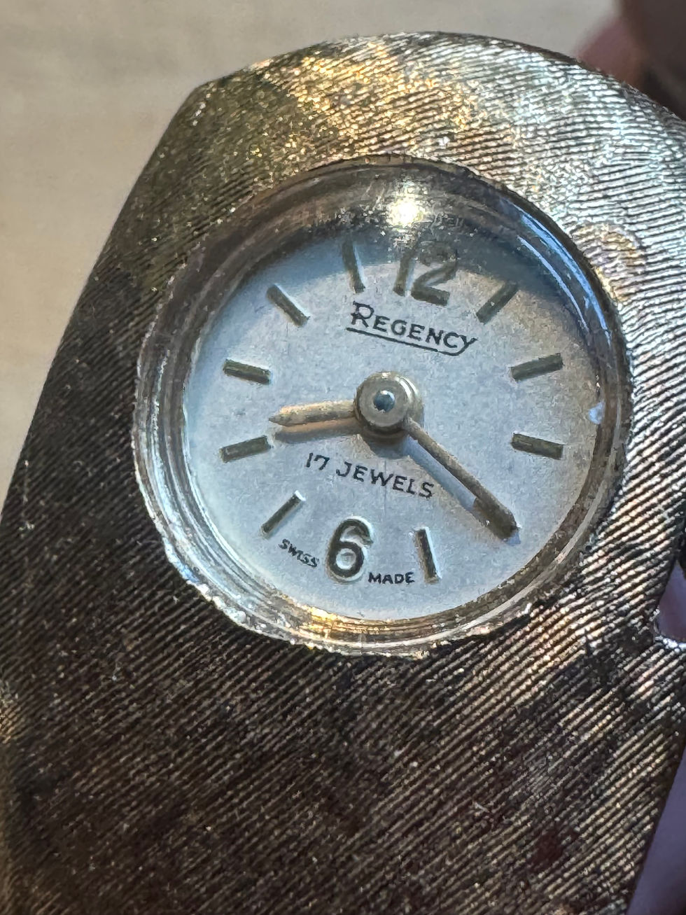 Thumbnail: 1970’s Regency Ladies Jewelled Hidden Bangle Watch