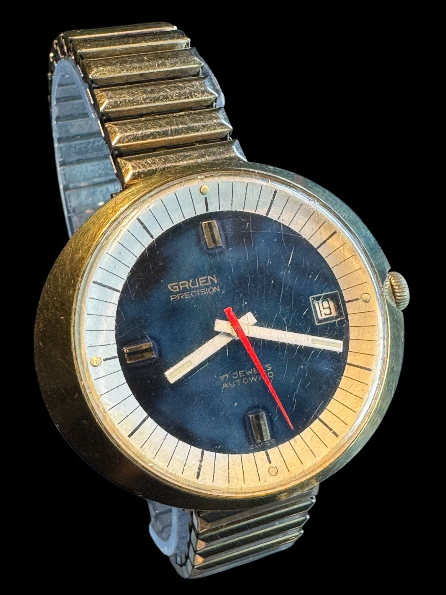 1970’s Gruen Precision Gents Automatic Dress Watch