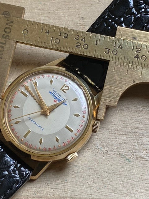 Thumbnail: Waltham Permaforce 1960’s Gents Alarm Watch