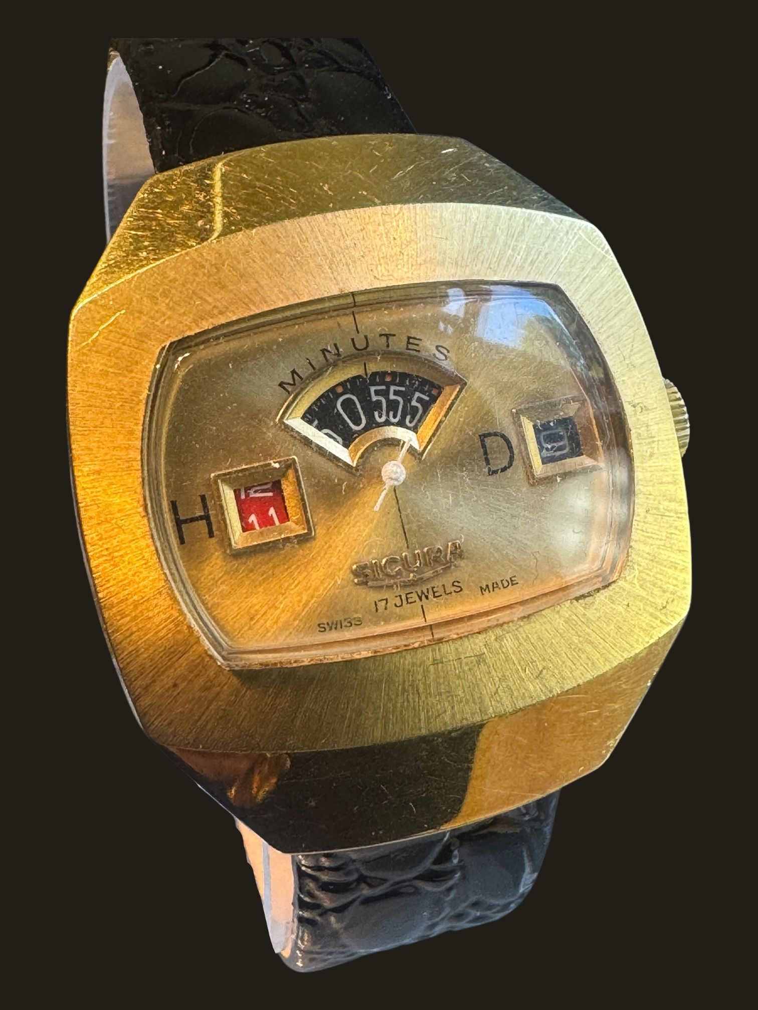 1970’s Sicura Gents Jump Hour Watch