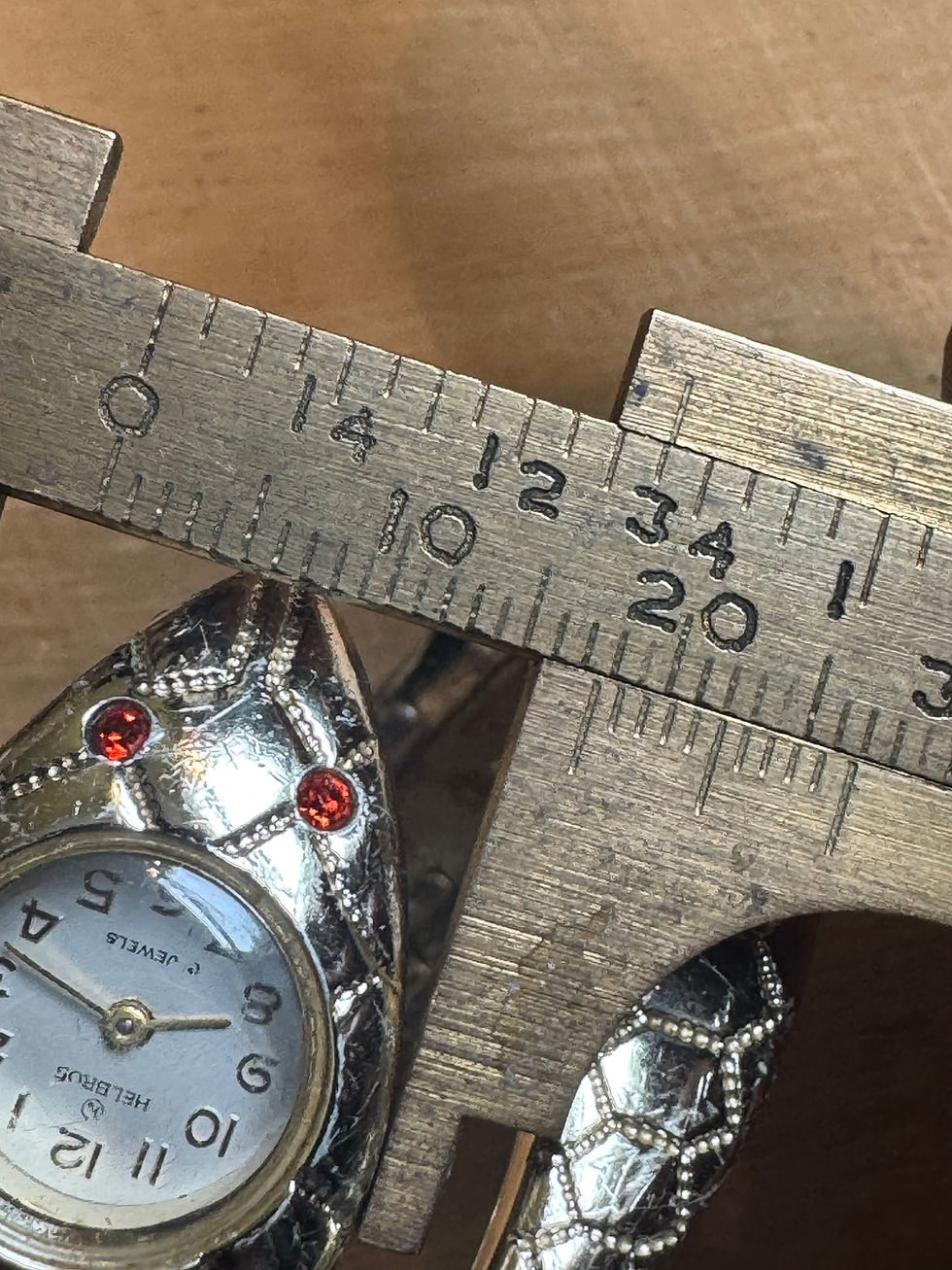 Thumbnail: 1960’s Helbros Ladies Snake Bangle Watch