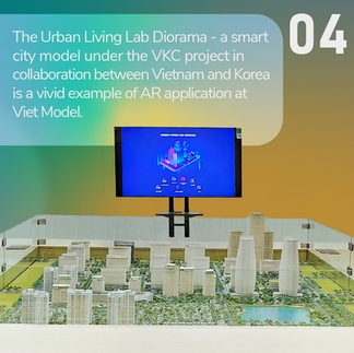The Urban Living Lab Diorama - is a vivid example of AR application at Viet Model
