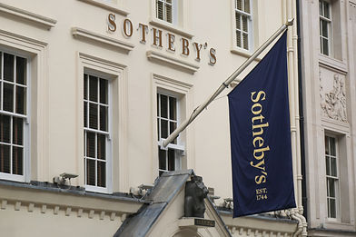 Sotheby’s Flag on Old building
