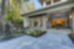 Patio of luxury PNW home with outdoor dining area