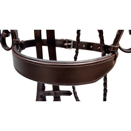 Thumbnail: Anatomic Plaited Hunt Bridle with Plaited Reins