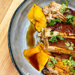 Poitrine de cochon aux agrumes