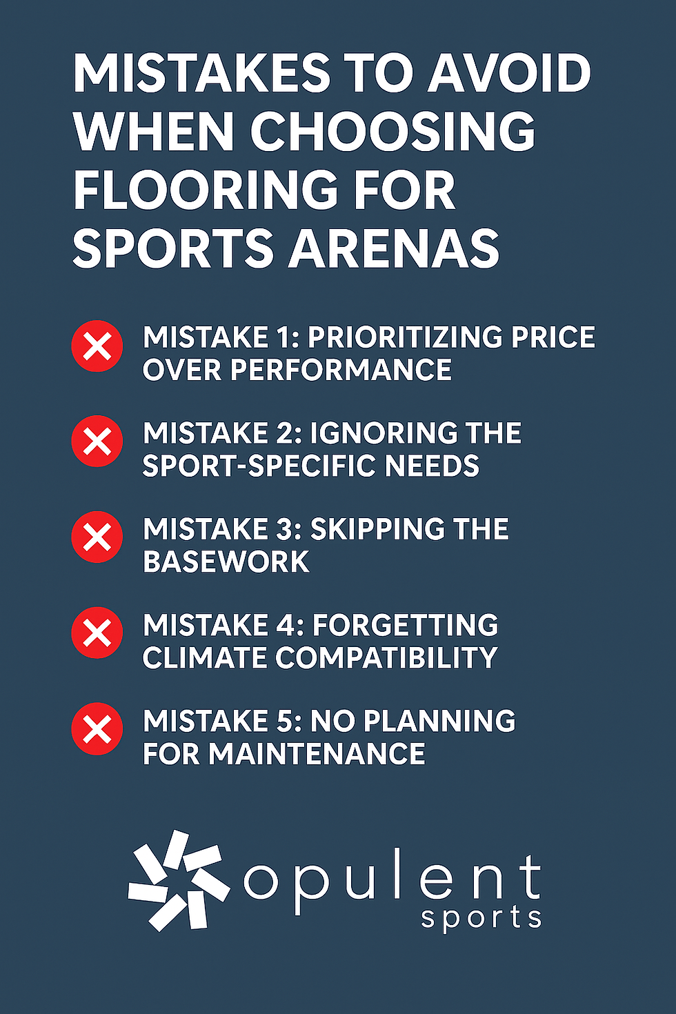 MISTAKES TO AVOID WHEN CHOOSING FLOORING FOR SPORTS ARENAS