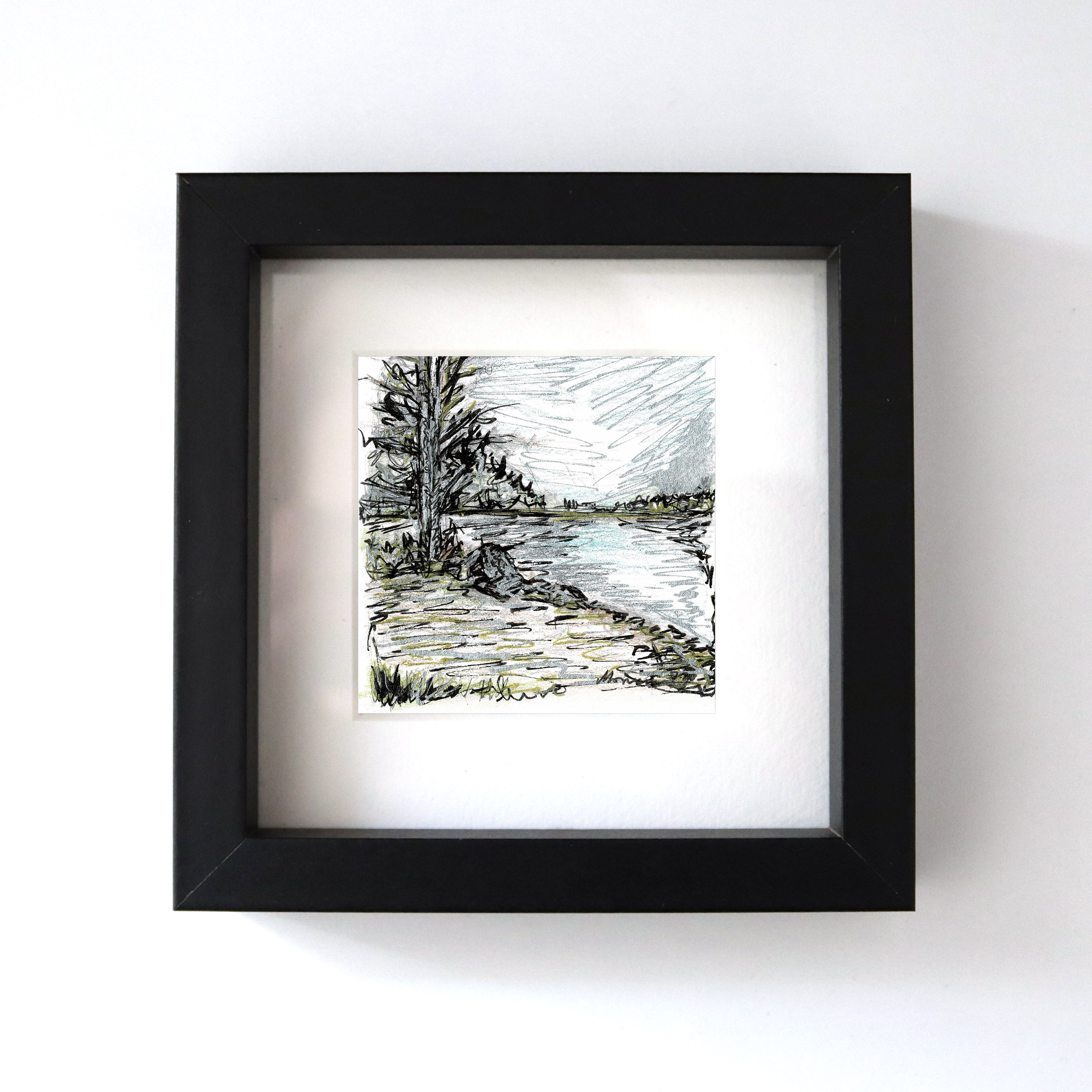 Original lochg Lubnaig artwor by unique Scottish artist Morvenna