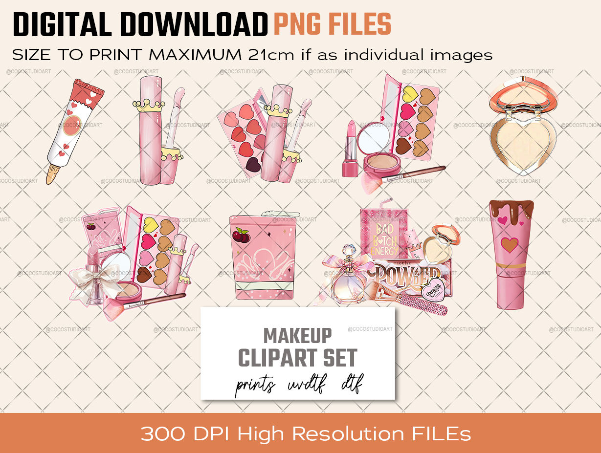 Makeup PNG files for Halloween CLIPART SET