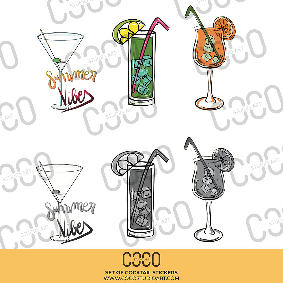 COCKTAIL STICKERS