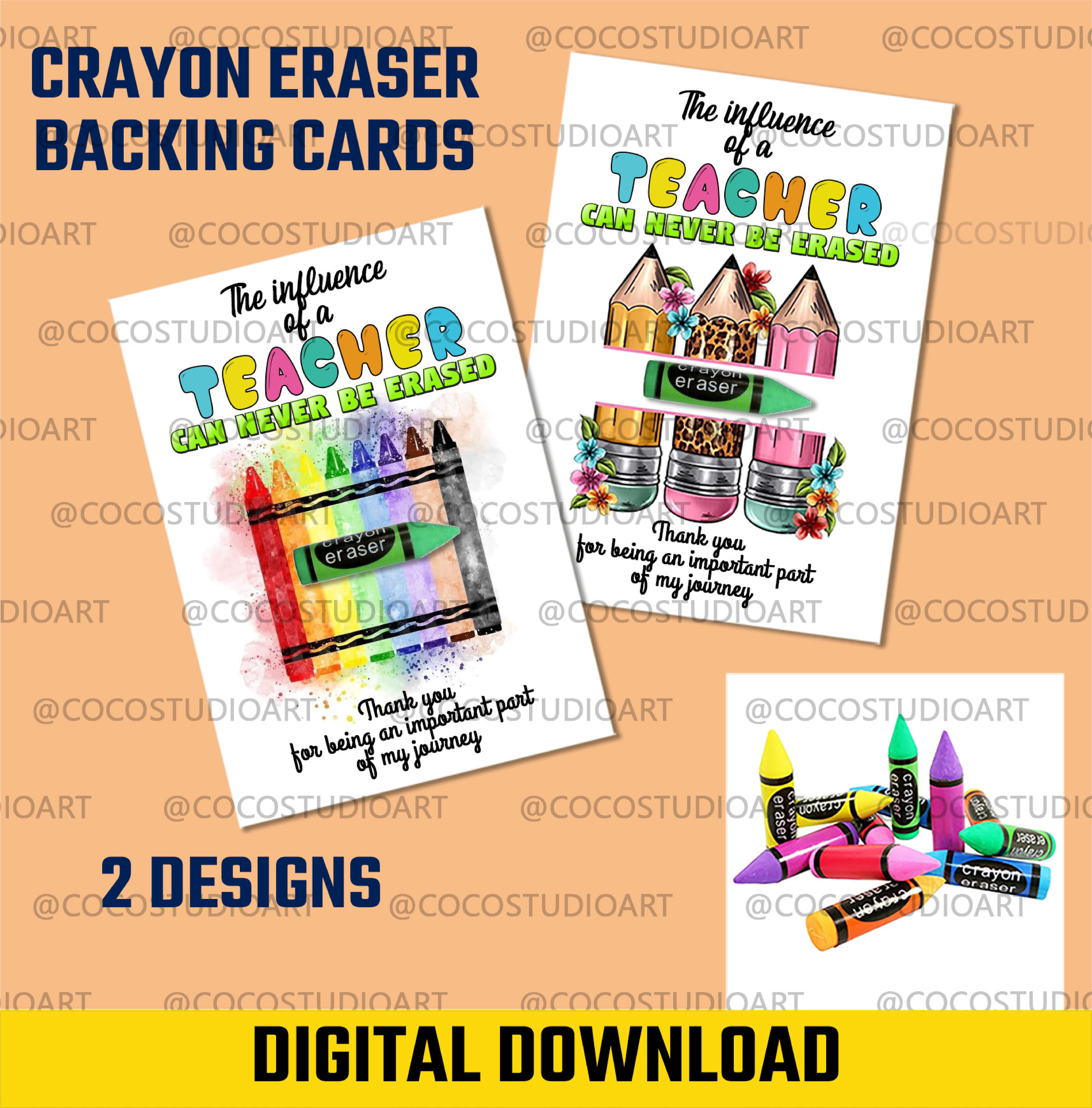 Pencil backing cards - Print at home