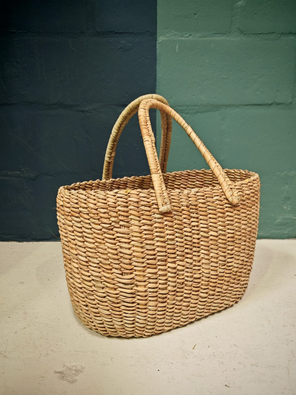 Natural Bamboo straw cane handbag