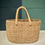 Thumbnail: Natural Bamboo straw cane handbag