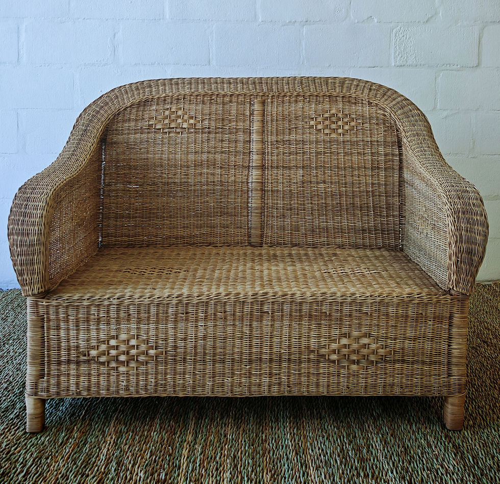 Double Cane Classic couch two seater