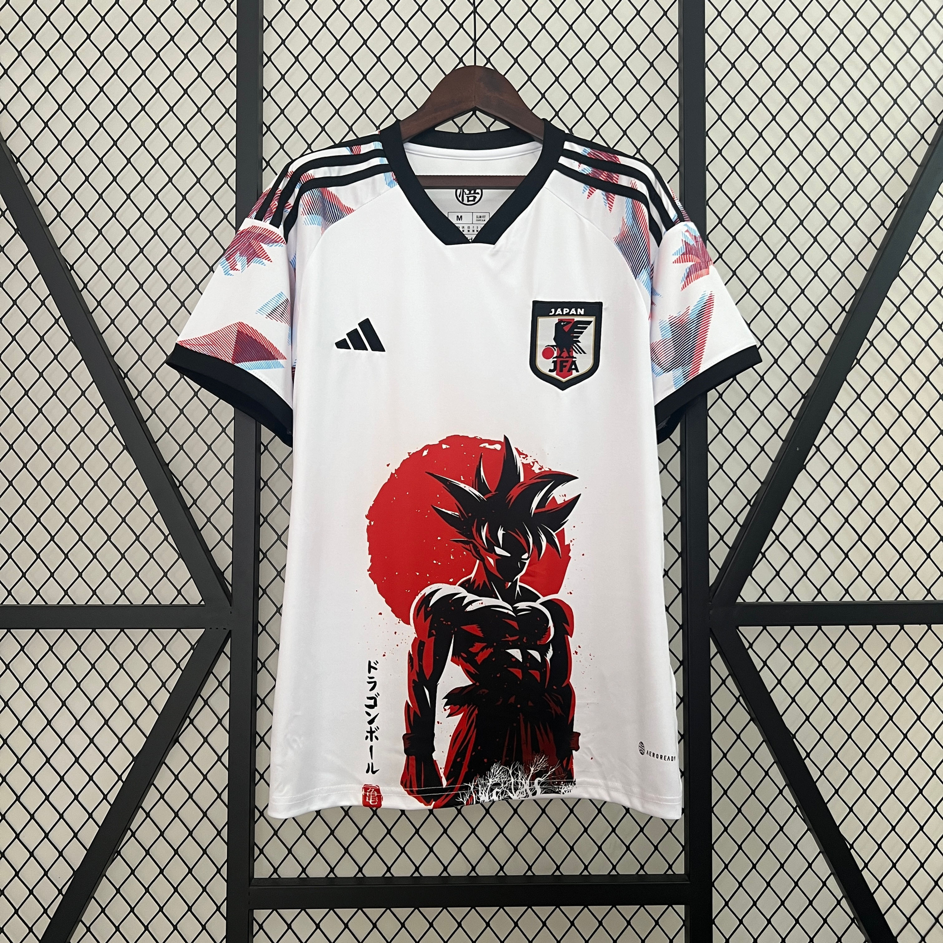 Camisa Japão Edição Goku Dragon Ball 25/26 Torcedor Adidas Masculina - Branco