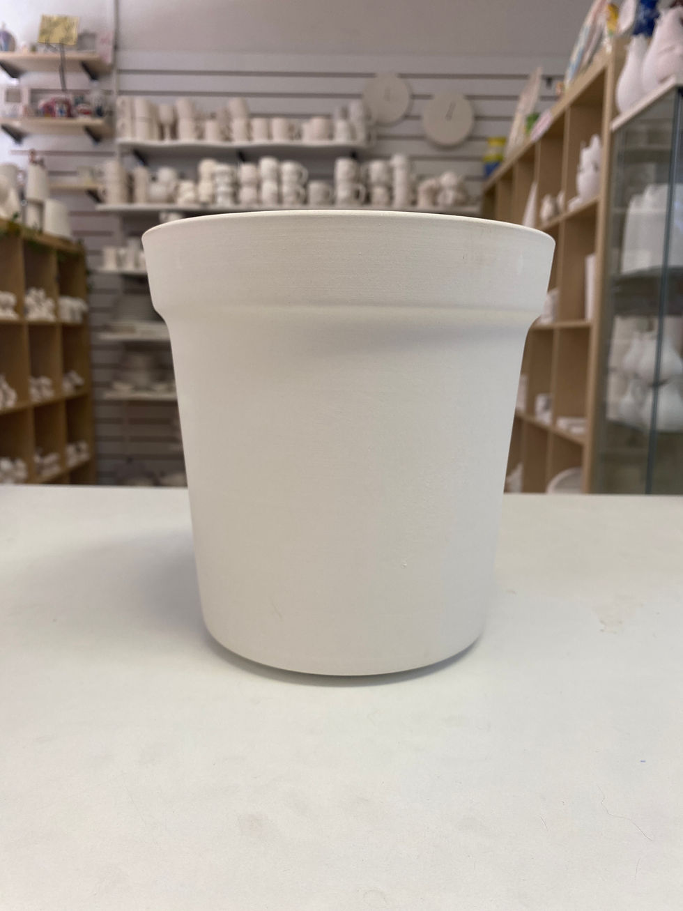 Medium plant pot plain bisque