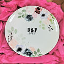 Floral Personalised Wedding Plate gift