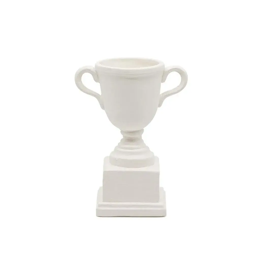 Plain bisque of a Trophy for pottery painting