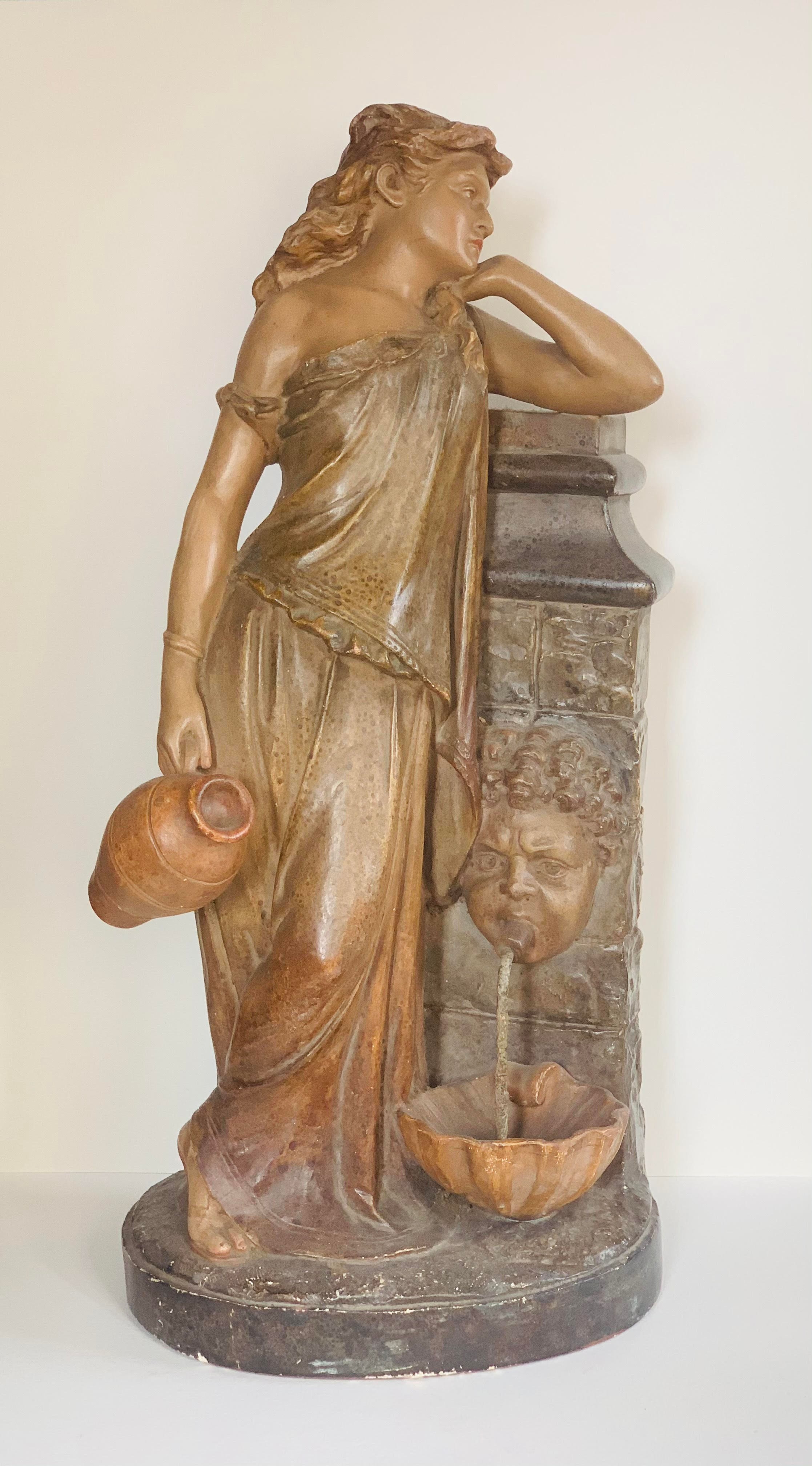 JEUNE FILLE A LA FONTAINE