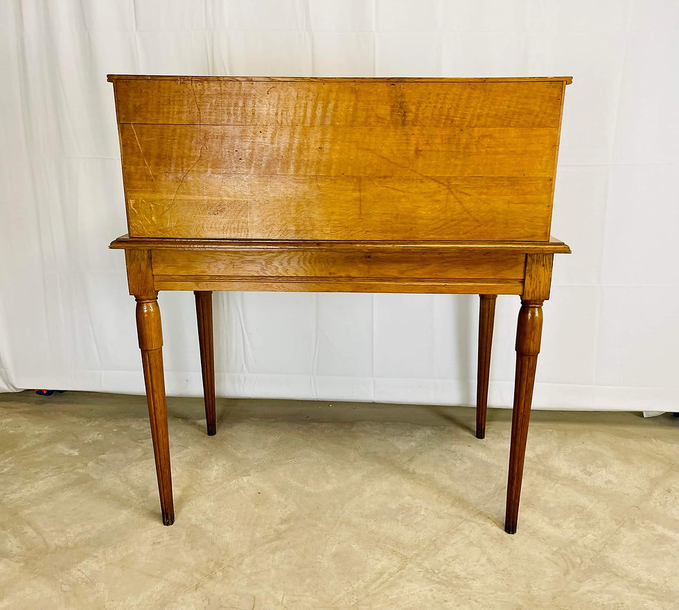 Miniature : BUREAU BONHEUR DU JOUR EN CHÊNE MASSIF