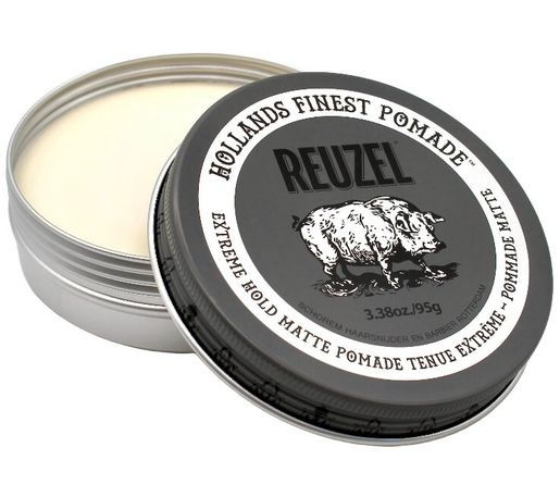 Reuzel Extreme Hold Matte Pomade灰豬超強水性啞色髮泥 95g