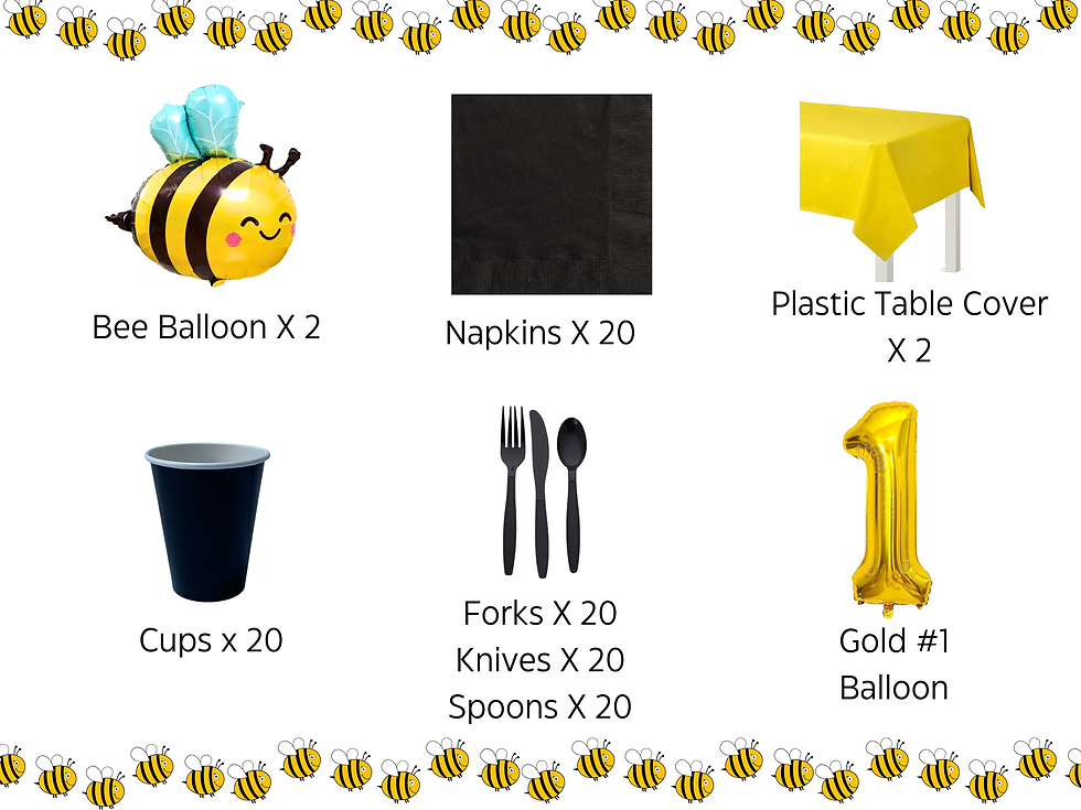 Thumbnail: First Bee Day, Day Party Supply, Supply Complete, Complete Kit First, First Birthday, Decoration Bee, Bee Theme Party, Party