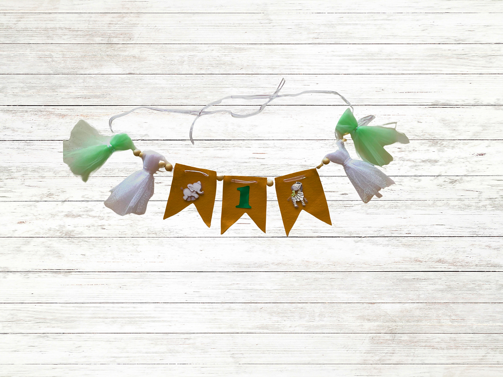 Safari Theme Party Decoration First Birthday Backdrop Cake Smash Photo Prop Baby Boy Milestone Banner Safari Animal Highchair