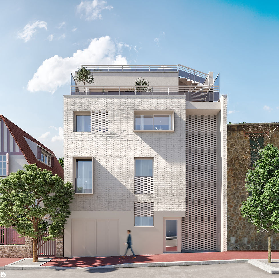 Construction neuve de deux duplex imbriqués à Issy-les-Moulineaux
