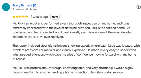 Tracy Earnest 5 Star Google Review