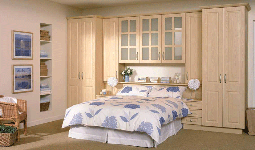 oak fitted wardrobes with glass