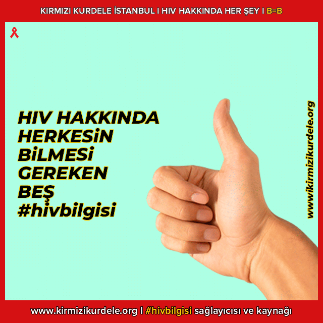 HIV Pozitif, B eşittir B, HIV testi, PrEP