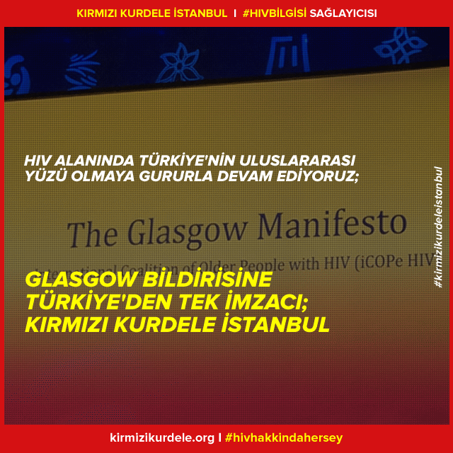 "Glasgow Bildirisi"ne Türkiye'den tek imzacı Kırmızı Kurdele İstanbul